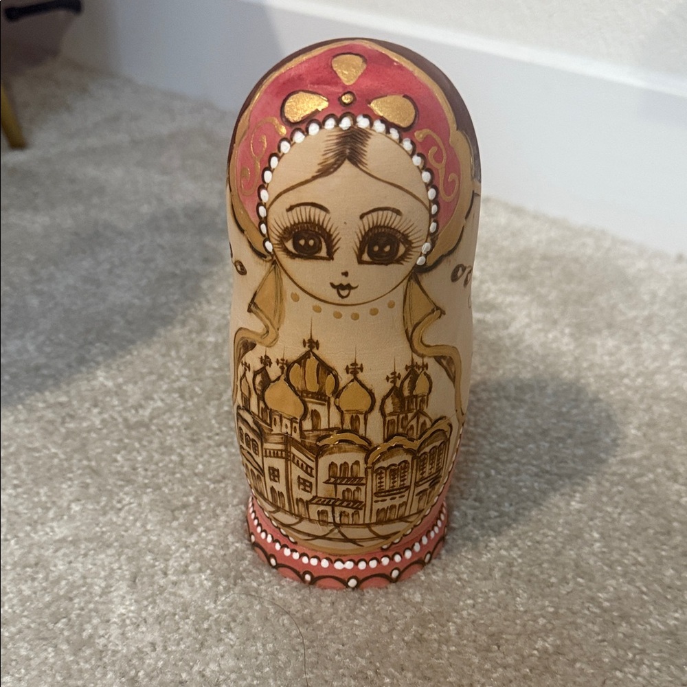 Hand-Painted Russian Nesting Doll - Picture 2 of 3